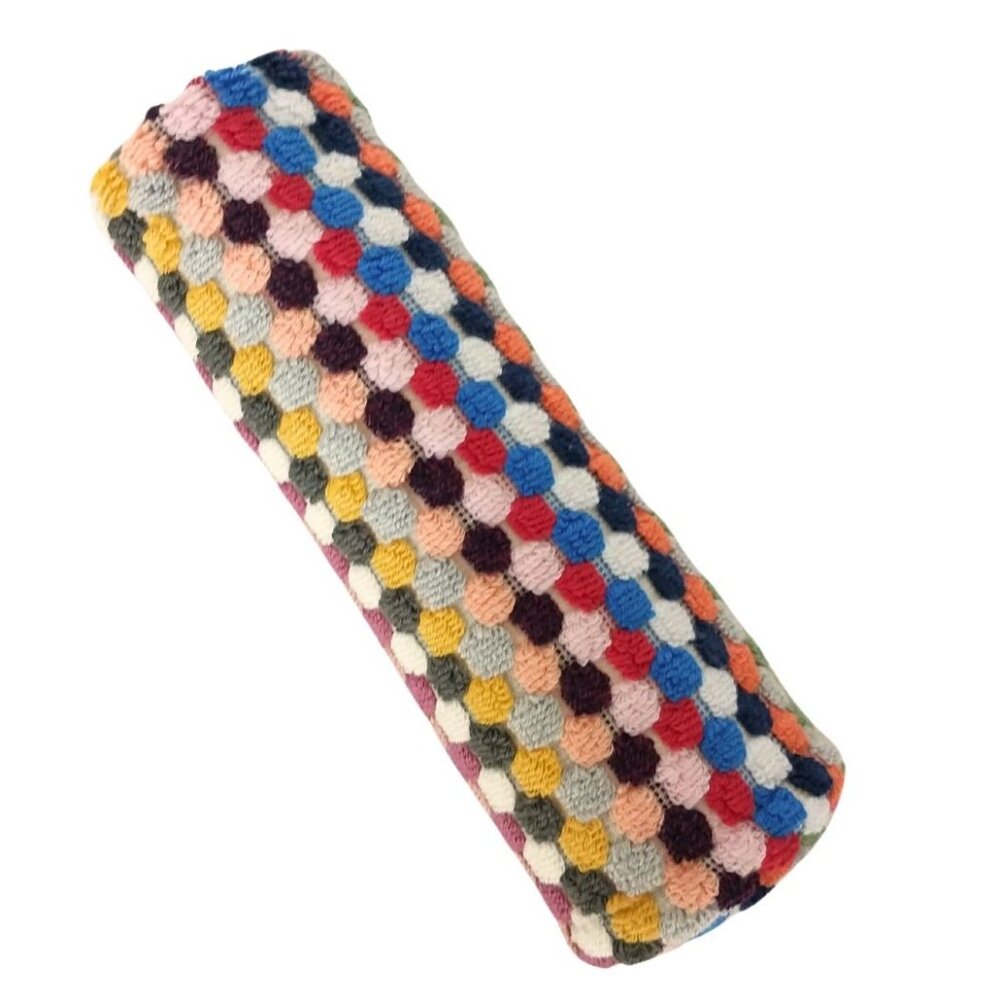 4 Rainbow Pom Pom Turkish Cotton Kitchen Towels - Picture 2 of 9
